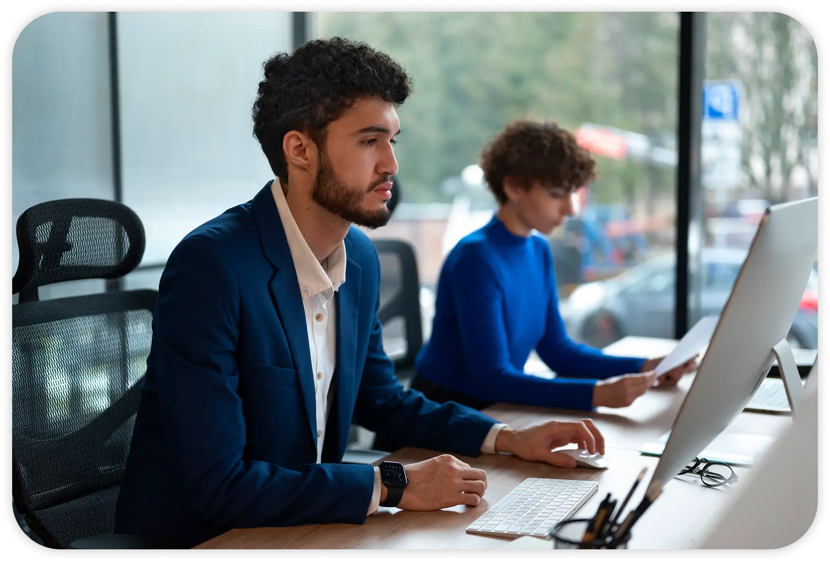 Wappnet software development team collaborating in office using AI-driven development tools