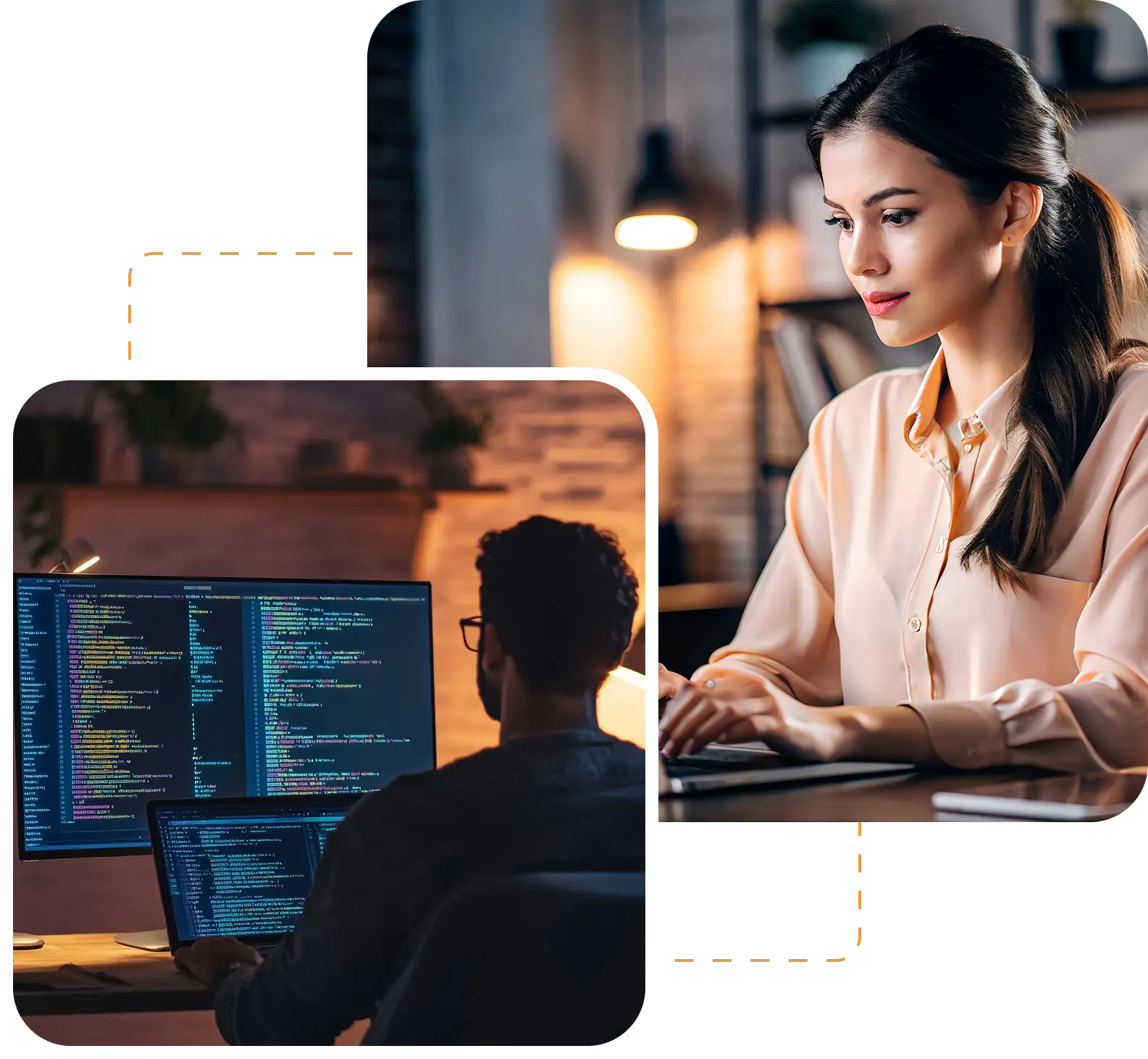 Infographic illustrating what custom software development is and why it matters for businesses