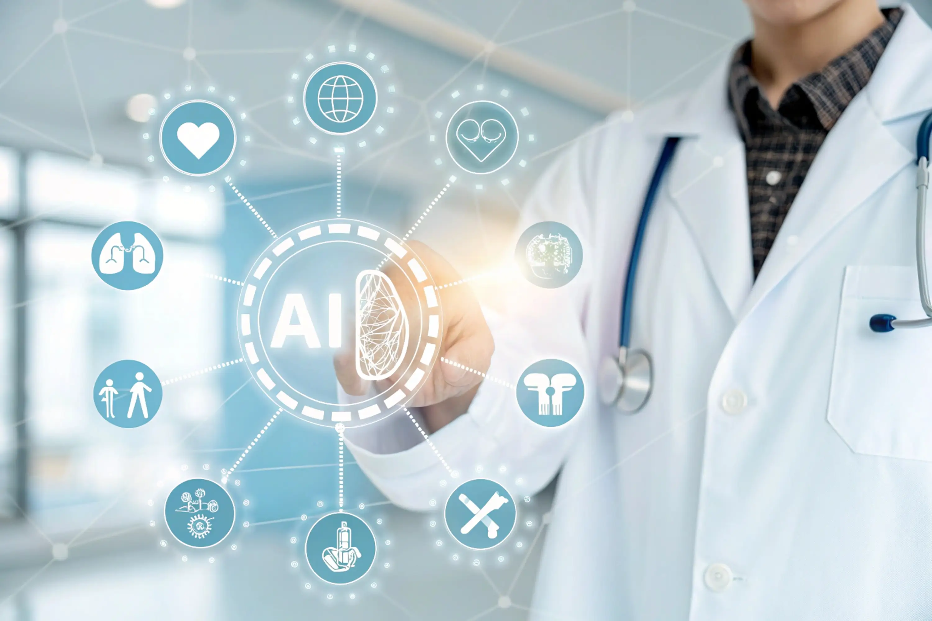 Illustration of AI in HR technology
