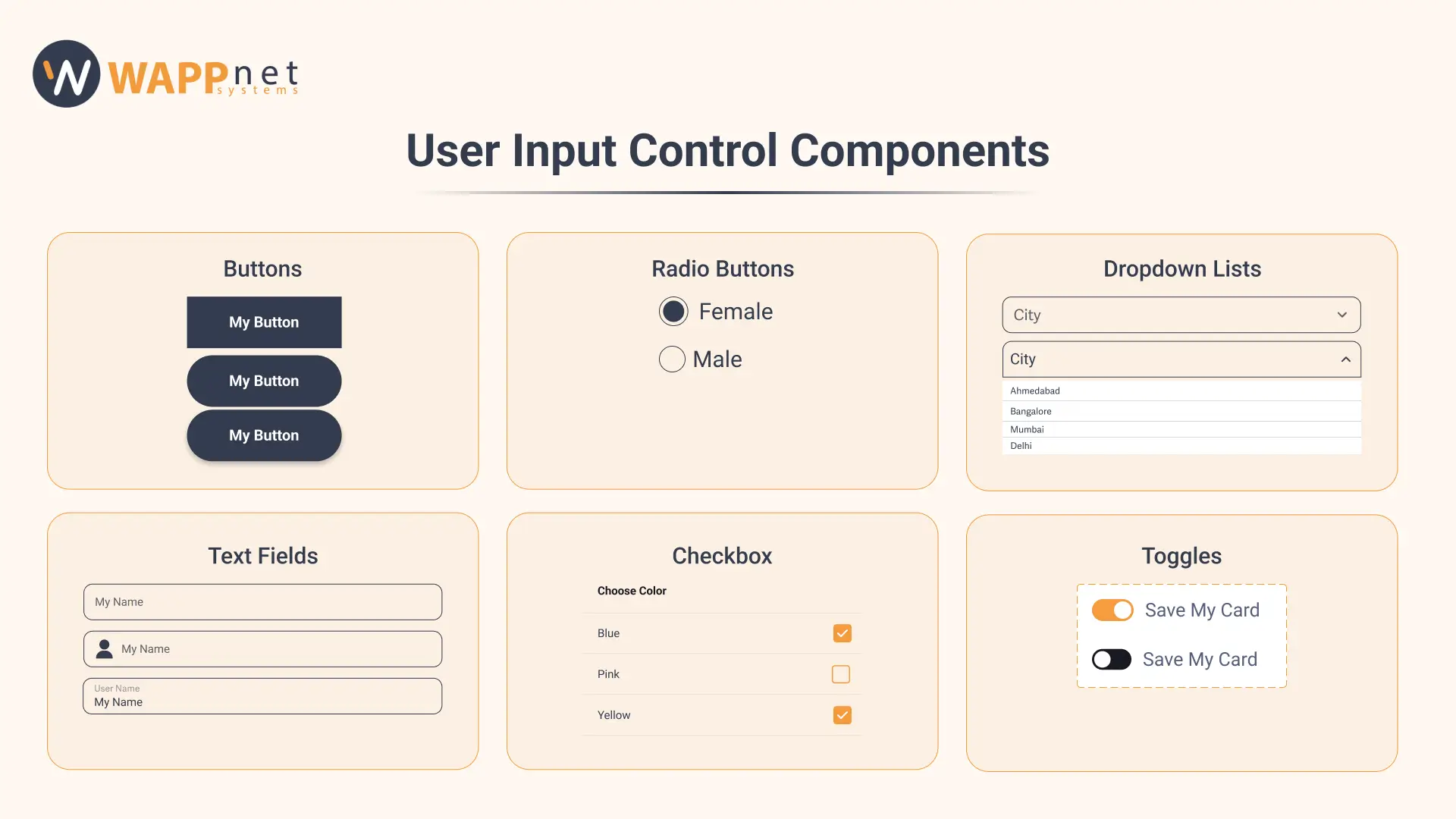 User Input Control Components